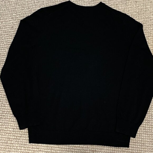 Reiss 100% Merino Wool Crewneck Sweater – Black – Size XL - Picture 7 of 7